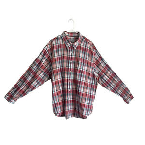 Brooks Brothers Regent Plaid Shirt Mens XXL 100% Cotton Button Down Long Sleeve